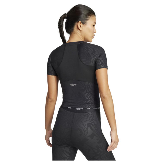 Adidas Γυναικεία κοντομάνικη μπλούζα Techfit Printed Tee Adidas Γυναικεία κοντομάνικη μπλούζα Techfit Printed Tee